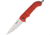 Ontario Knife OKC Navigator Folding Knife, 3in Closed, 2.13in Satin Stainless Blade, Red Synthetic Handle, 8900RED