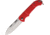 Ontario Knife OKC Traveler Folding Knife, 3in Closed, 2.25in Satin Stainless Blade, Red Plastic Handle, 8901RED