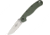Ontario Knife Rat 1 Linerlock OD Green Folding Knife,3.5in,D2 Tool Steel,Standard Edge,Satin,Green,Nylon Handle ON8867OD