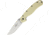 Ontario Knife Rat 1 Linerlock Tan Folding Knife,3.5in,D2 Tool Steel,Standard Edge,Satin,Tan,Nylon Handle ON8867TN