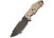 Ontario Knife RAT-5 Fixed Blade Knife, Tan Canvas Micarta Handle, Cordura Sheath OK8627