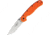 Ontario Knife RAT I Linerlock Orange D2 Folding Knife, 3.5 satin finish D2 tool steel blade, Orange G10 handle, 8867OR