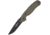 Ontario Knife RAT IA Linerlock A/O Assisted Opening Folding Knife, 3.50 in , Black Finish AUS-8 Stainless Blade, Drop Point Blade, OD Green G10 Handle, 8871OD
