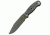 Ontario Knife RBS-6 Fixed Blade Knife, Black Micarta Handle, Gray Blade, Plain OK9444BM