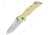 Ontario Knife XR-1 Folding Knife, Desert Tan Folder, Serrated OK8762