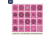 OP Exclusive - EZ2C Targets Self-Adhesive Mini 20 Assorted Styles 3.67x4.25in Pink and Black Ink, Tear-Off Pad of 20, Pink, EZ2CM20P