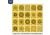 OP Exclusive - EZ2C Targets Self-Adhesive Mini 20 Assorted Styles 3.67x4.25in Yellow and Black Ink, Tear-Off Pad of 20, Yellow, EZ2CM20Y