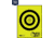 OP Exclusive - EZ2C Targets Self-Adhesive Mini 3.5in Bullseye on 4.25x5.5in Yellow and Black Ink, Tear-Off Pad of 15, Yellow, EZ2CM01Y