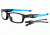 Open Box, Dealer Demo, Oakley Crosslink 53mm Satin Black /Sky Blue Eyeglass Frames w/ Blank Lenses OX8027-0153