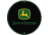 Open Road Brands Embossed Tin Sign John Deere Black 12''x12''