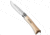 Opinel Opinel Knives No 7 Stainless Steel Knife Beech Wood + Leather Lanyard 3&quot; Satin, Wood, Stainless Steel, adult, BHQ-27868