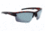 Optic Nerve Bristol Sunglasses, Matte Demi Frame, Polarized Smoke Lens with Silver Mirror Lens 82007