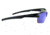 Optic Nerve Bristol Sunglasses, Shiny Black Frame, Polarized Grey Lens with Blue Mirror Lens 82006