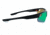 Optic Nerve Desoto Flip Off Sunglasses, Matte Black Frame, Lens 3 Sets- Brown with Green Mirror, Copper, Clear 21674