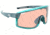 Optic Nerve FixieMAX Sunglasses, Matte Aluminum with Crystal Blue Lens Rim, 22076