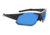 Optic Nerve Flashdrive Polarized Sunglasses, Shiny Black Frame, Lens 2 Sets- Polarized Smoke w/Blue mirror, Copper, 21824