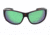 Optic Nerve Old Salt Sunglasses, Matte Demi Frame, Polarized Copper Lens w/Green Mirror Lens 82004