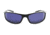 Optic Nerve One Backwoods Sunglasses, Flash Black Frame, Polarized Grey with Blue Mirror Lens 16075