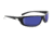 Optic Nerve One Backwoods Sunglasses, Flash Black Frame, Polarized Grey with Blue Mirror Lens 16075