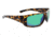 Optic Nerve One Gamefish Sunglasses, Shiny Dark Demi Frame, Polarized Smoke with Green Mirror Lens 17025