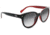 Optic Nerve Hotplate Sunglasses - Women's, Shiny Black with Dark Red, 17016