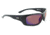 Optic Nerve One StrikezOne Sunglasses, Shiny Black Frame, Polarized Brown with Blue Mirror Lens 17021