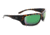 Optic Nerve One StrikezOne Sunglasses, Shiny Dark Demi Frame, Polarized Smoke with Green Mirror Lens 17020
