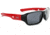 Optic Nerve Whippersnapper Sunglasses - Kids, Shiny Black with Red, 17036