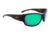 Optic Nerve Remora Sunglasses, Matte Demi Frame, Polarized Copper Lens w/Green Mirror Lens 82008
