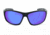 Optic Nerve Triton Sunglasses, Matte Black Frame, Polarized Grey Lens w/Blue Mirror Lens 82010