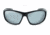 Optic Nerve Triton Sunglasses, Shiny Black  Frame, Polarized Smoke Lens Silver Mirror Lens 82011