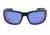 Optic Nerve Yukon Sunglasses, Matte Black Frame, Polarized Grey Lens with Blue Mirror 82003
