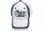 OpticsPlanet Hat Front View, White with Blue Details