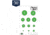 OpticsPlanet Exclusive EZ2C Targets Red Dot Optics Style 7, Green and Black Ink on High Quality White Paper, 25 Pack, EZ2CRD07