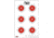 OpticsPlanet Exclusive EZ2C Targets Style 24, Orange and Black Ink on High Quality White Paper, 25 Pack, EZ2CS024