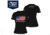 OpticsPlanet Exclusive Grunt Style American Flag T-Shirt Women's, Black, Large, 3900-Black-L