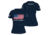 OpticsPlanet Exclusive Grunt Style American Flag T-Shirt Womens, Navy, Large, 3900-Navy-L