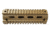 OpticsPlanet Exclusive M4 Cerakote Quad Rail Handguard, Carbine Length, Cerakote, Flat Dark Earth, NSN N, XOP-M4QRC