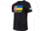 OpticsPlanet Ukraine/US Flag Short Sleeve T-Shirt - Mens, Small, Black, SMALL-MEN-S