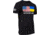 OpticsPlanet Ukraine/US Flag Short Sleeve T-Shirt - Mens, Small, Black, SMALL-MEN-S