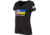 OpticsPlanet Ukraine/US Flag Short Sleeve T-Shirt - Women's, Small, Black, OP-UKRAINE-US-T-Shirt-Black-Small-Women's-Black-Small-Women's