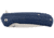 OpticsPlanet Exclusive OpticsPlanet Spring Assisted Folding Knife, 7.5in Overall, Blue Handle, Silver Steel Blade, OP-A094
