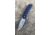 OpticsPlanet Exclusive OpticsPlanet Spring Assisted Folding Knife, 7.5in Overall, Blue Handle, Silver Steel Blade, OP-A094