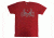 Orion Coolers T-shirt with Large Logo Front and Made by Jackson Kayak Star Back, Large, Heather Red 91282