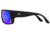OTIS COASTIN Sunglasses - Mens, Matte Black/Mirror Blue Polar, 61-16-129, 139-2101P