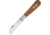 OTTER-Messer Large Anchor Knife Sapeli Wood Folding Knife,2.75in,Carbon Steel,Standard Edge,Sheepsfoot,Satin,Brown,Sapeli Wood Handle OTT173