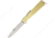 OTTER-Messer Mercator Brass Lockback Folding Knife,3.5in,Stainless Steel,Standard Edge,Satin,Brass Handle OTT10726R