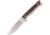 OTTER-Messer Rotwild Sperber Buck Horn Knife, 4 satin finish Bohler N690 stainless blade, Buck horn handle, RWF 03 B HH