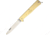 OTTER-Messer Small Mercator Brass Carbon Folding Knife,3in,Carbon Steel,Standard Edge,Satin,Brass Handle OTT10701