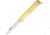 OTTER-Messer Small Mercator Brass Stainless Folding Knife,3in,Stainless Steel,Standard Edge,Satin,Brass Handle OTT10701R